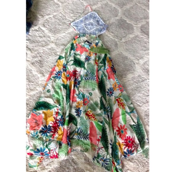 HP 🎉🌻FARM Rio Handkerchief Vintage Garden Dress - Picture 3 of 12